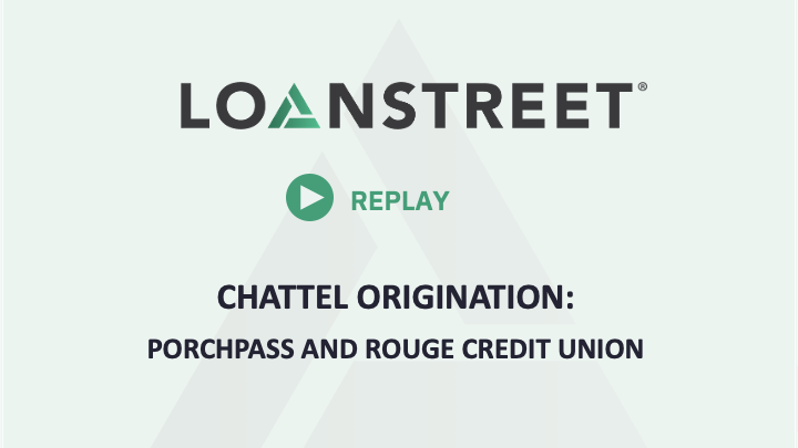 Thumbnail that says "Chattel Origination: PorchPass and Rogue Credit Union"