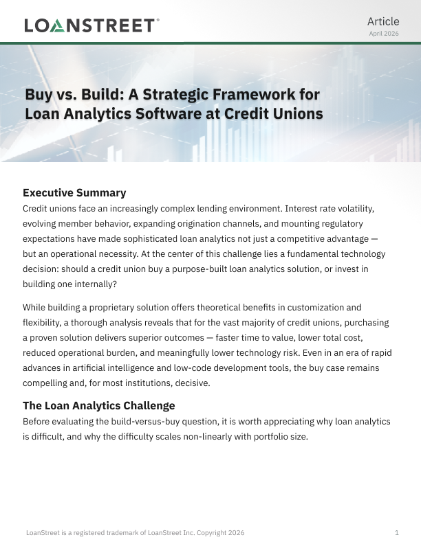 Buy vs Build: A Strategic Framework for Loan Analytics Software at Credit Unions first page